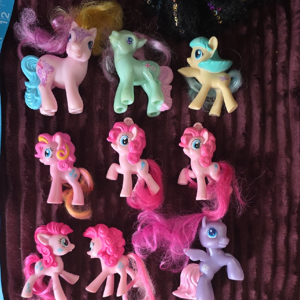 My Little Pony Mini Figures - Pink, Purple, Mint, Yellow, Blue Lot